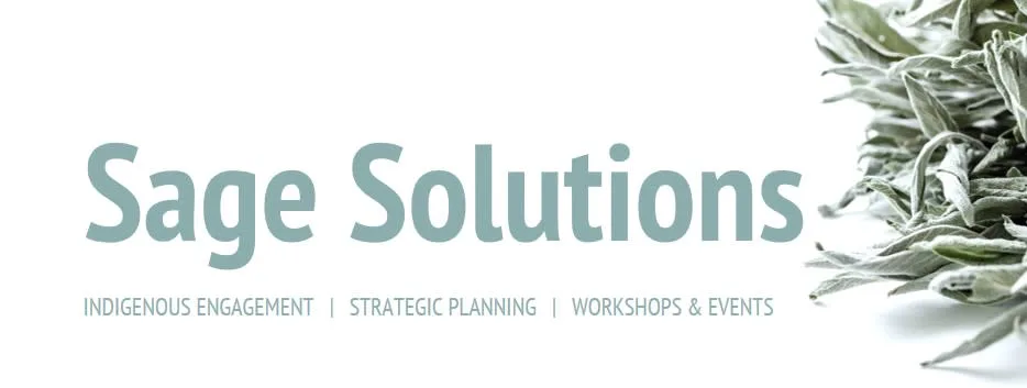 Sage Solutions logo with dried sage leaves
