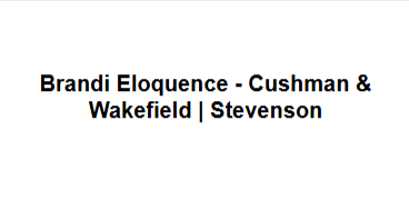 Brandi Eloquence - Cushman & Wakefield | Stevenson