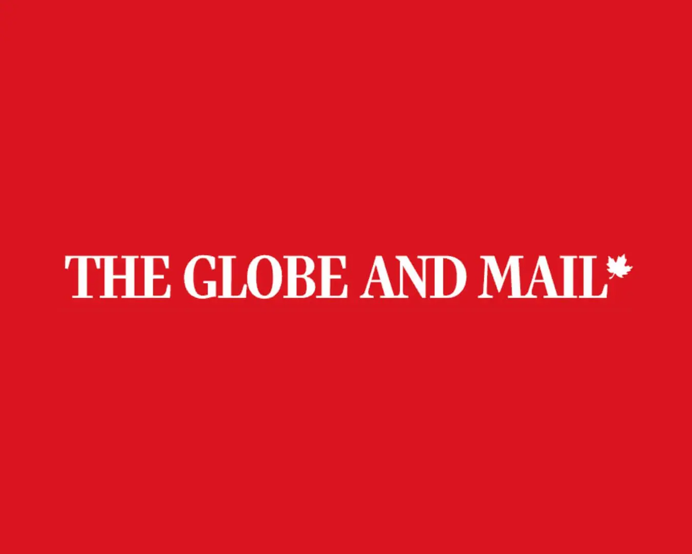 Newspaper logo with maple leaf