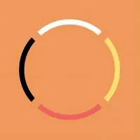 Segmented multicolor circular progress ring