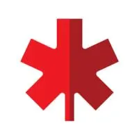 Red split asterisk logo