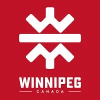 Winnipeg logo white emblem on red background