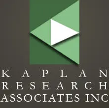 Kaplan Research Associates Inc. green triangular logo