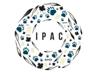 Circular design featuring maple leaves and symbols
