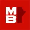 Red logo with white MB and Minnesota silhouette