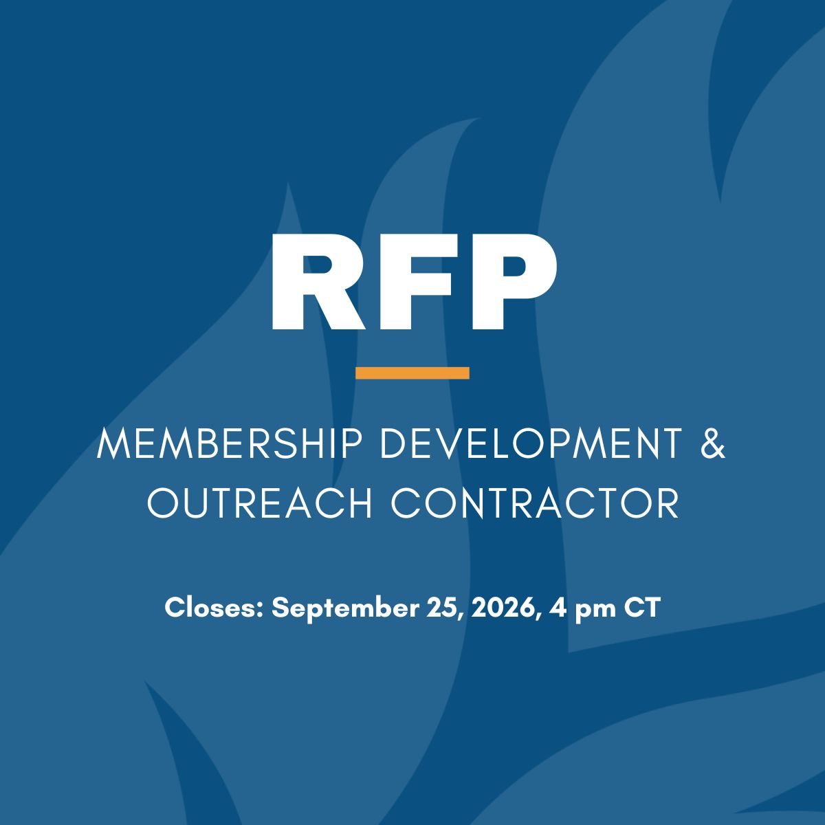 RFP Membership Development and outreach contractor