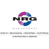 NRG logo with colorful circular swoosh