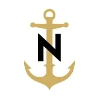 Gold anchor with black letter N