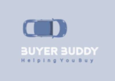 Top-down car logo with "Buyer Buddy" text