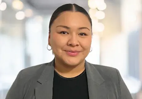 Professional woman smiling in office