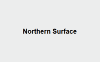 Centered text Northern Surface on gray background