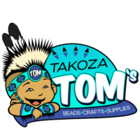 Takoza Tom's beads, crafts, supplies logo