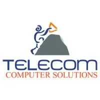 Telecom Computer Solutions logo with climber