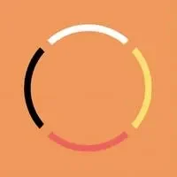 Segmented multicolor circular progress ring